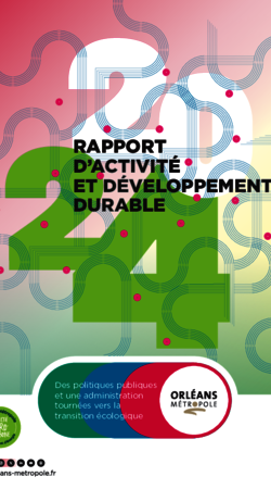 Rapport d'activité & développement durable 2024 à Orléans Métropole
