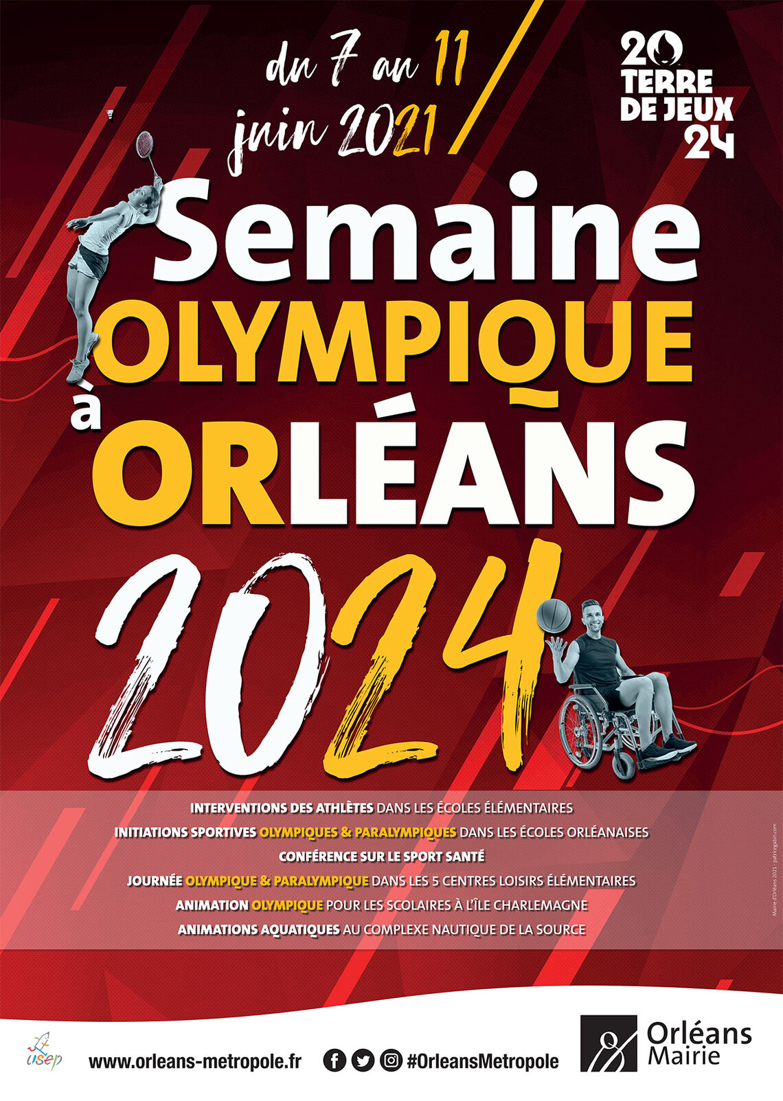 « La semaine Orléans 2024 » l’Olympisme à l’honneur Orléans métropole